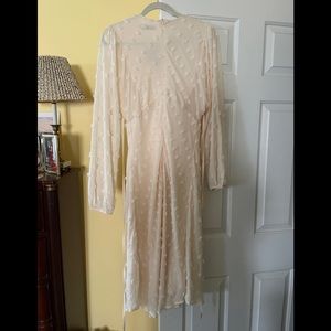 NWT ChicWish cream/white dress, large